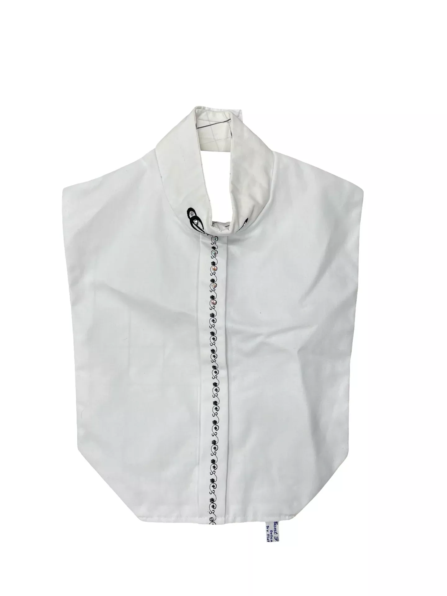 Hunt Fronts Dickie - White/Black/Rhinestone - USED