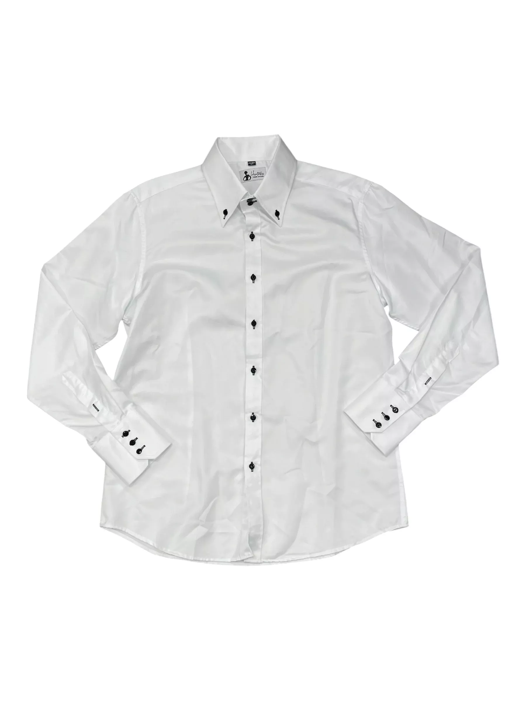 Huntress Western Show Shirt - White - 41 - USED