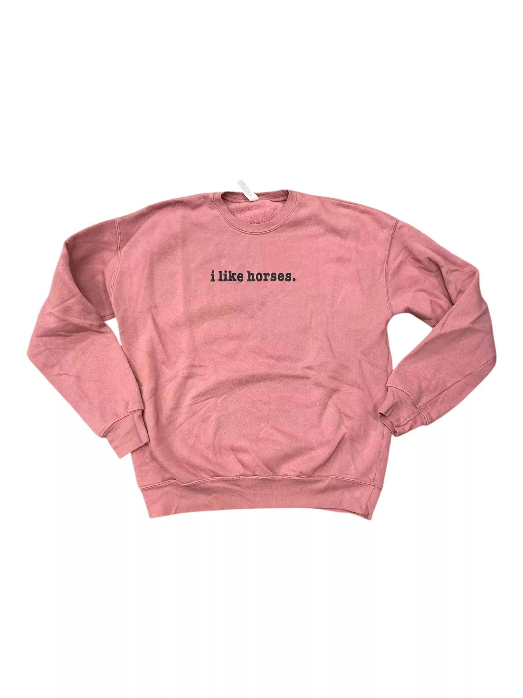 "I Like Horses" Crewneck - Pink - M - USED