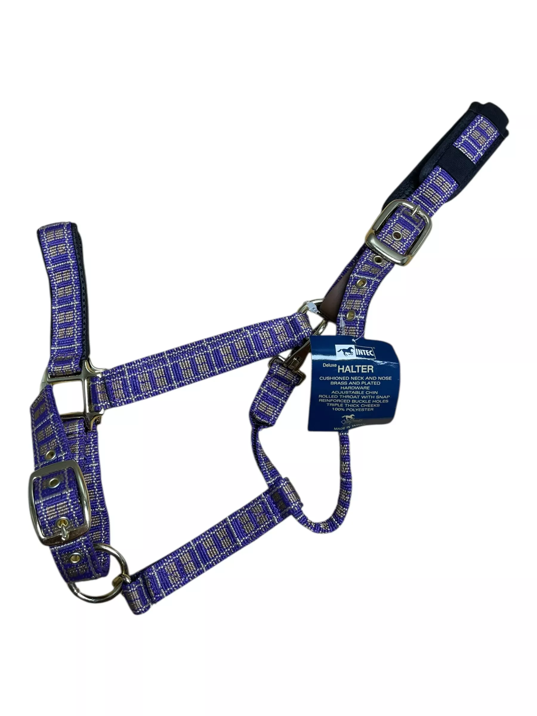 Intec Breakaway Halter *NWT* - Purple/Pattern - F/S - USED