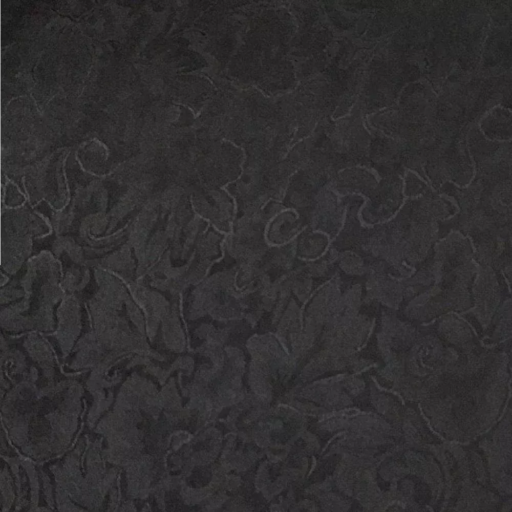 Jacquard Black Silk Scarf - 20"