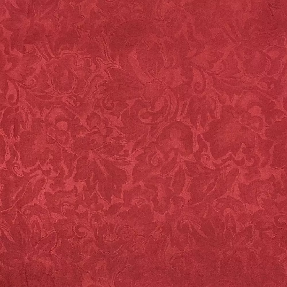 Jacquard Red Silk Scarf - 20"