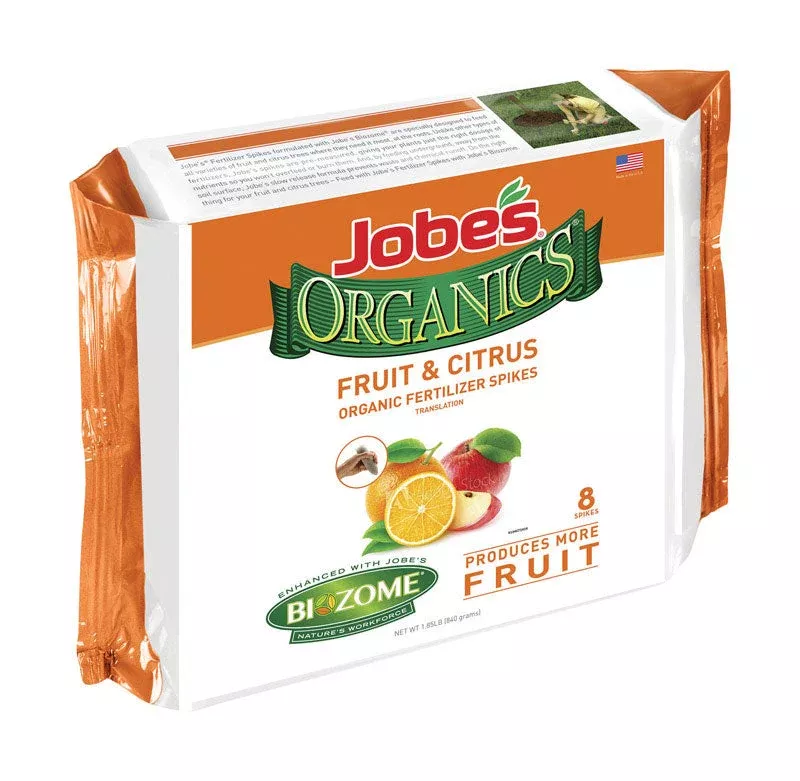 Jobe's Fruit & Citrus Plant Food Spikes, 8 Pack