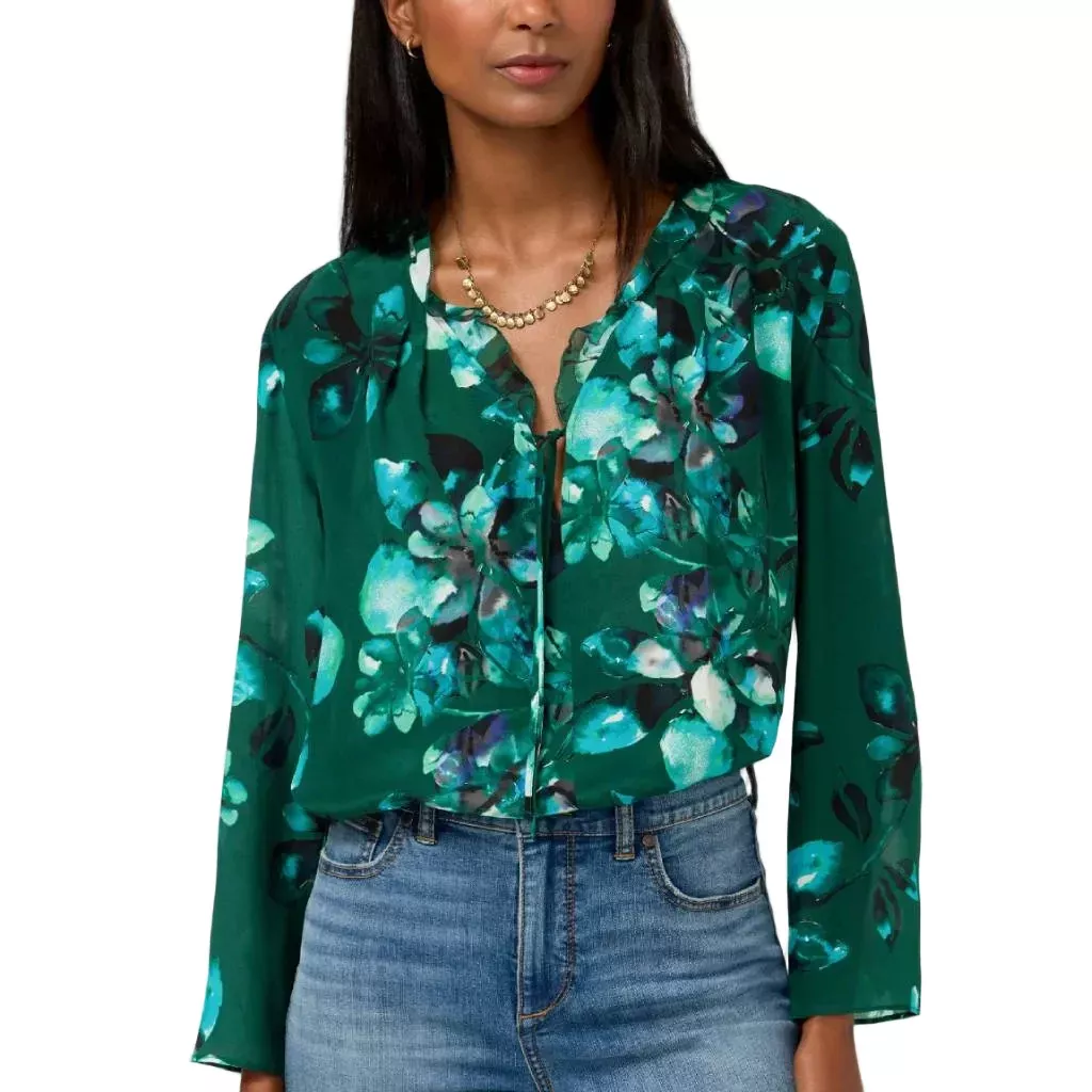 Johnny Was Ruffle Blouse