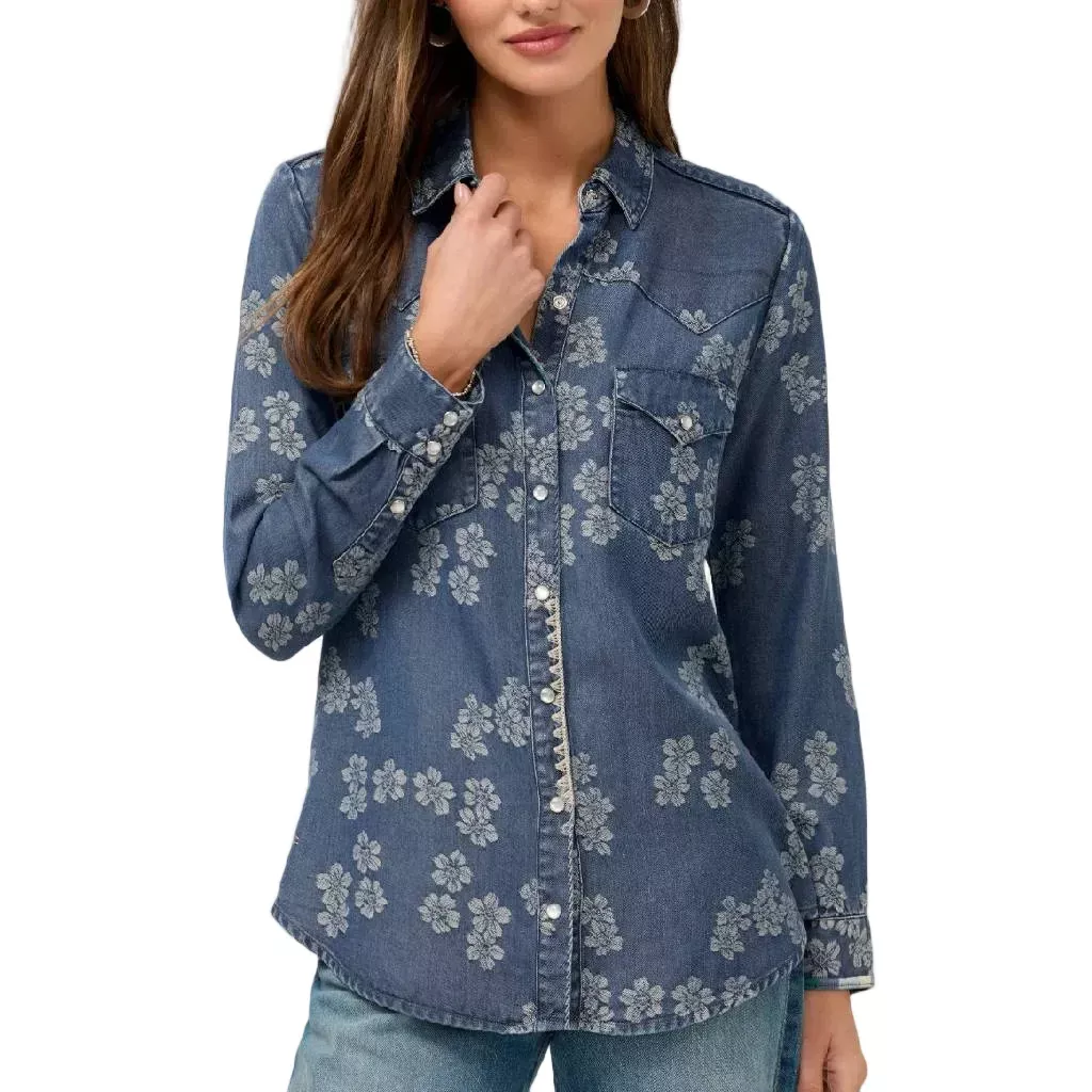 Johnny Was Western Denim Shirt