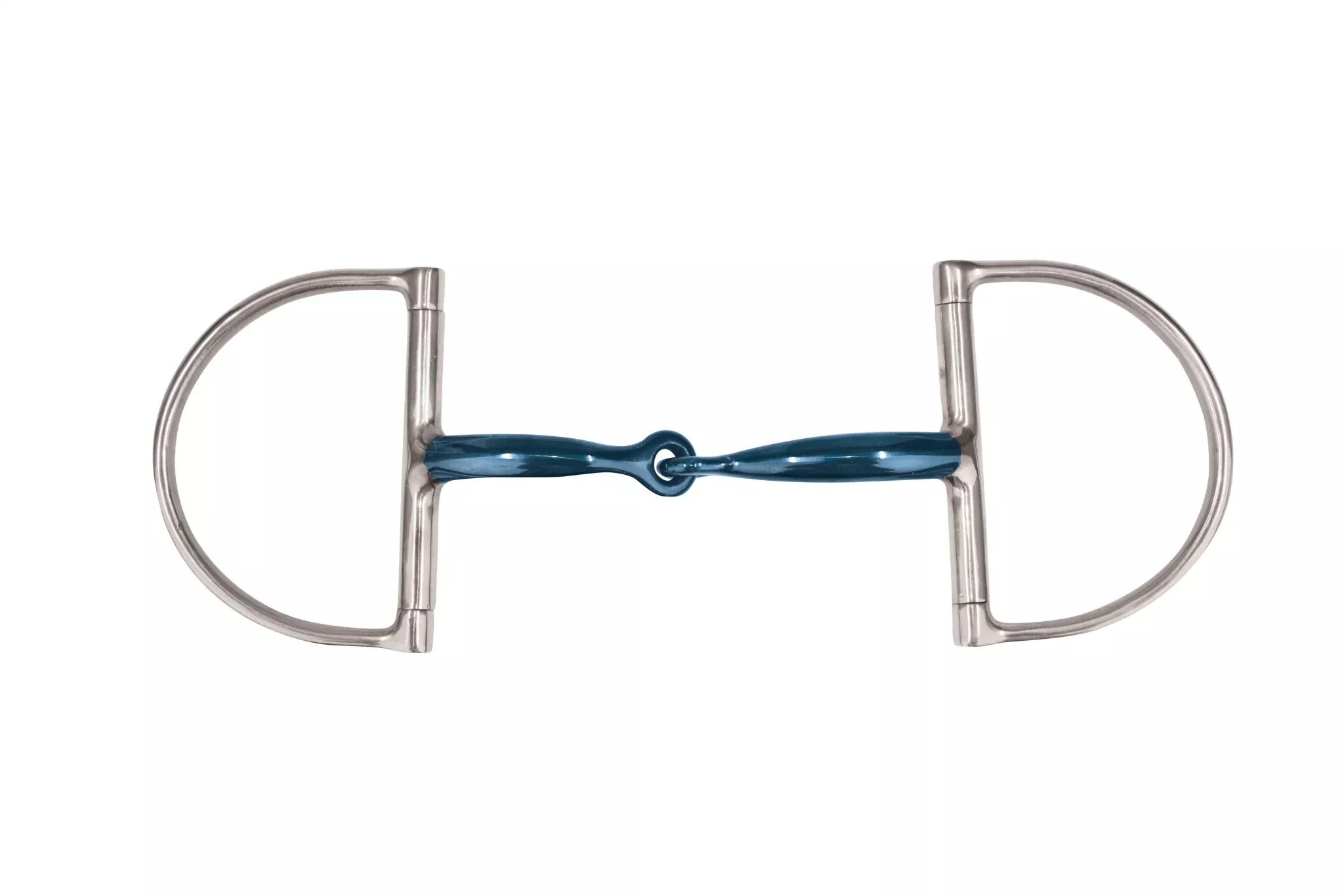 JP Korsteel Blue Steel Jointed Dee Ring Snaffle Bit