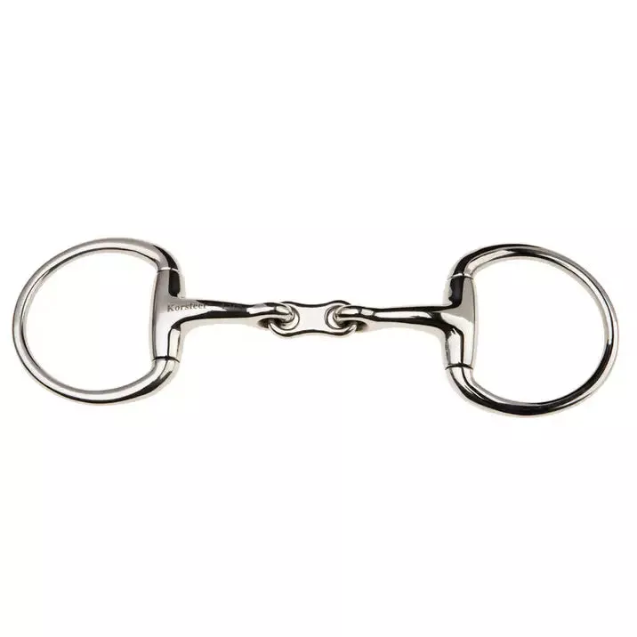 JP Korsteel Stainless Steel French Link Eggbutt Snaffle Bit