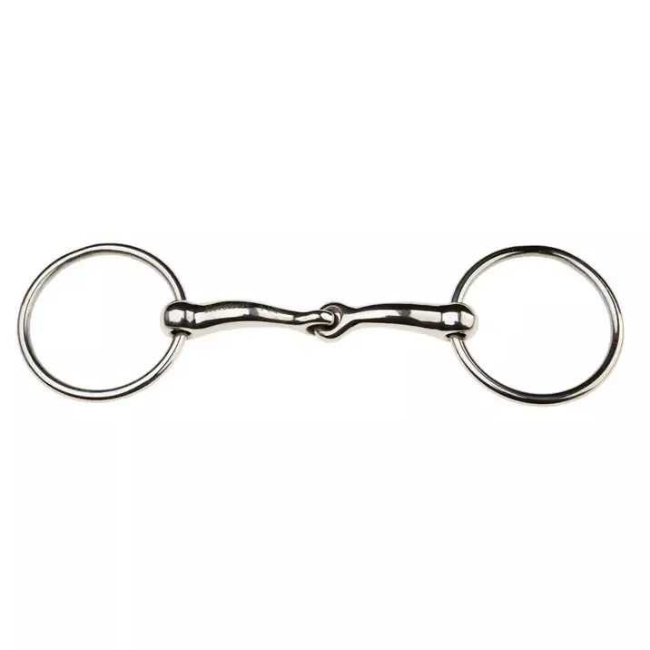 JP Korsteel Stainless Steel Jointed Loose Ring Snaffle Bit