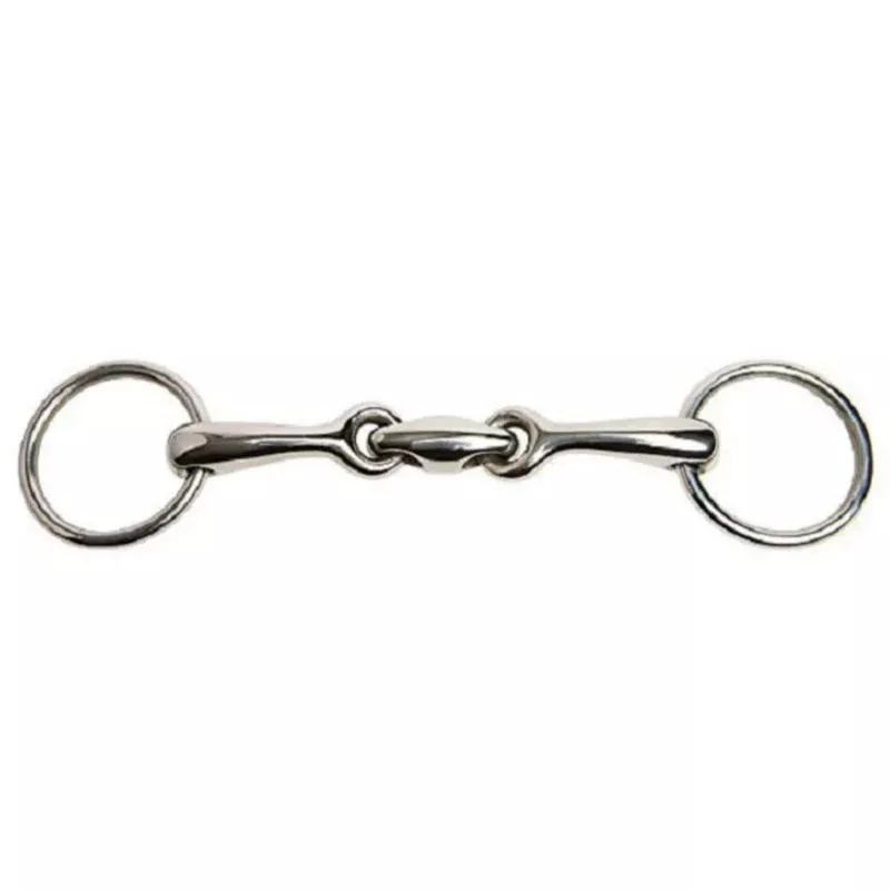 JP Korsteel Stainless Steel Oval Link loose Ring Bradoon bit