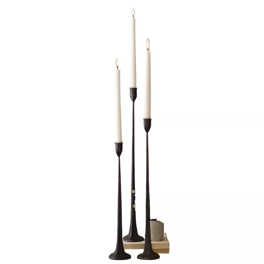 Kalalou Cast Iron Taper Candle Holder