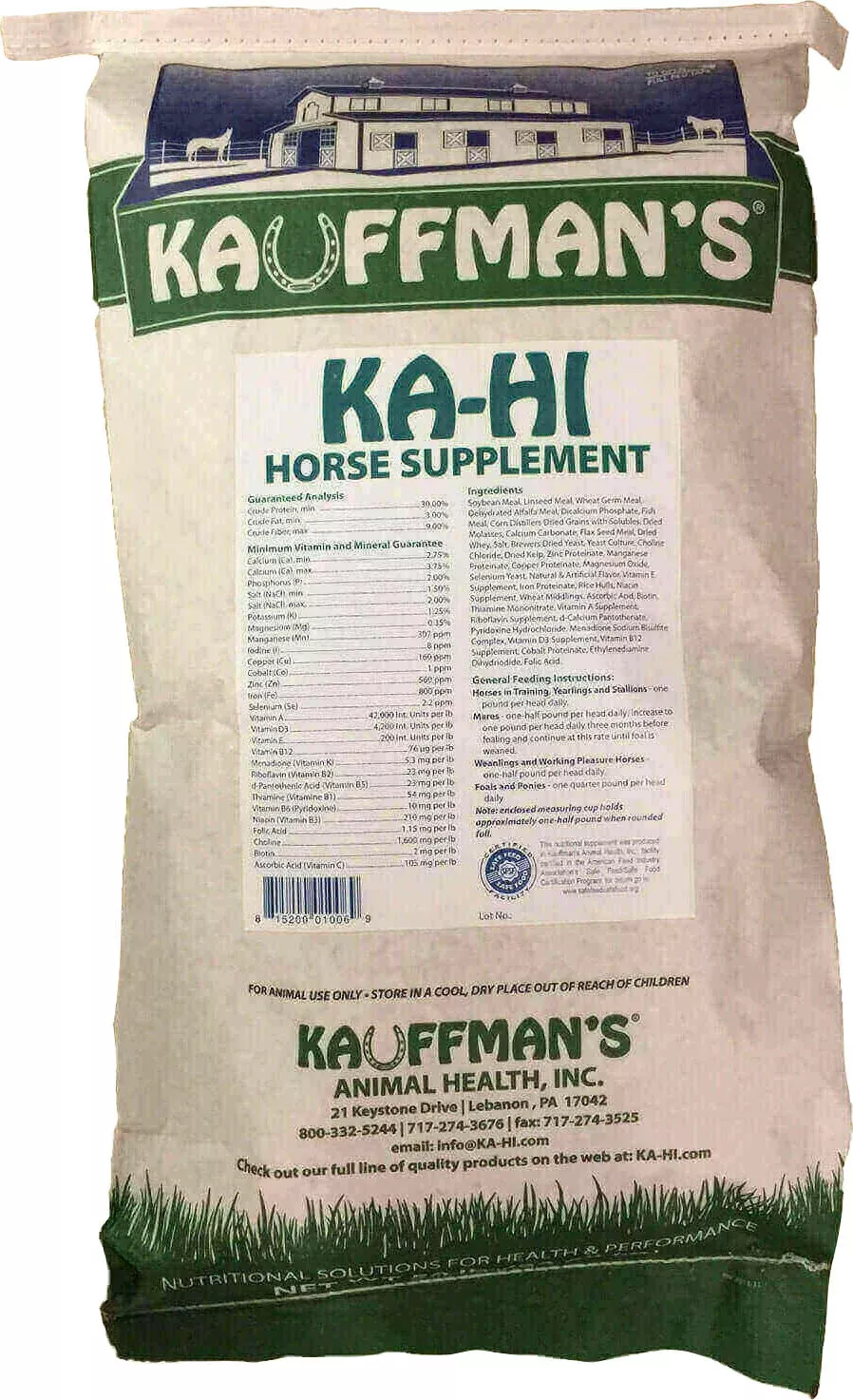 Kauffman's Ka-Hi Horse Supplement, 50 lb