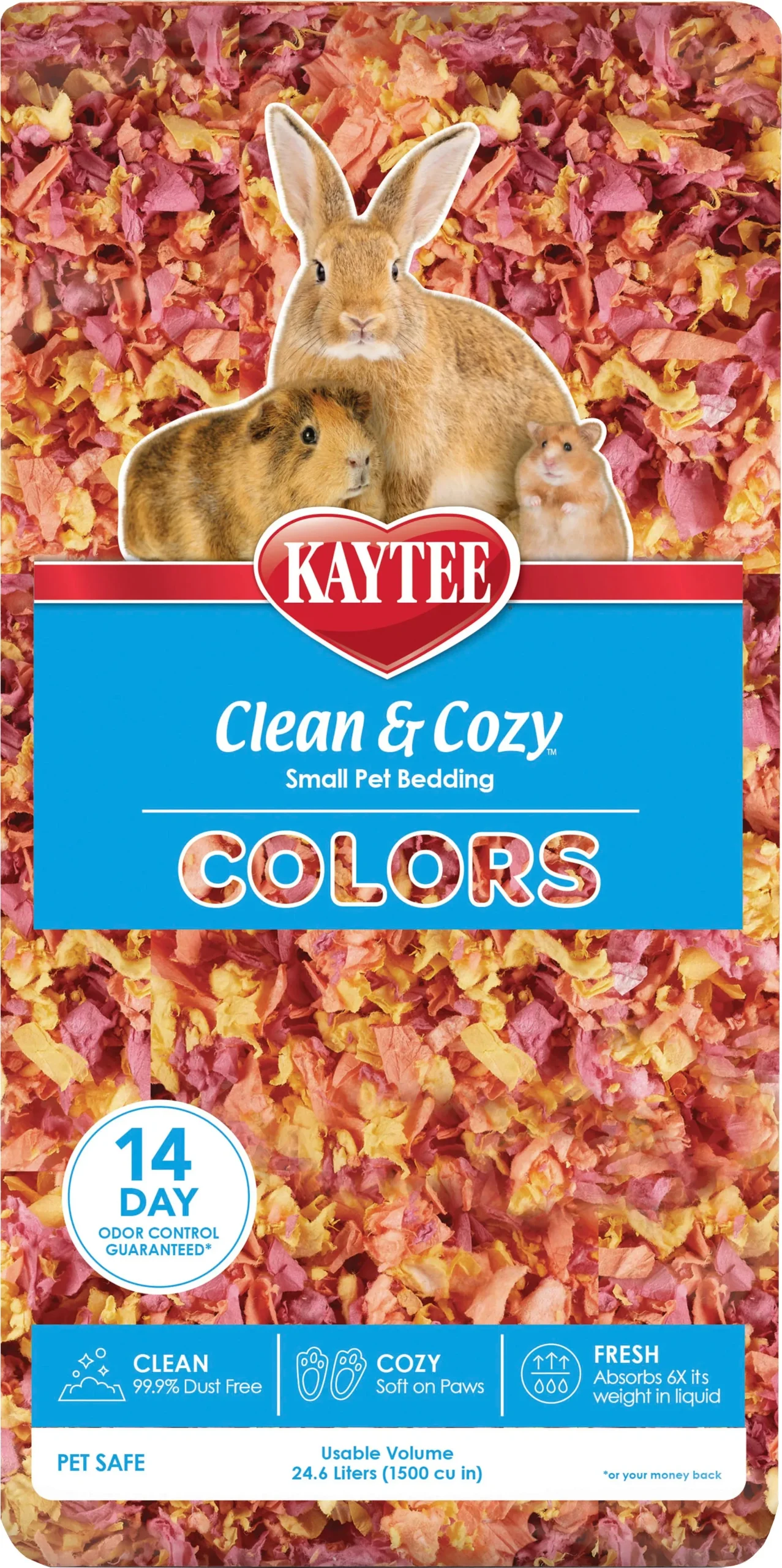 Kaytee Clean & Cozy Small Pet Bedding, Sunset 24.6 L