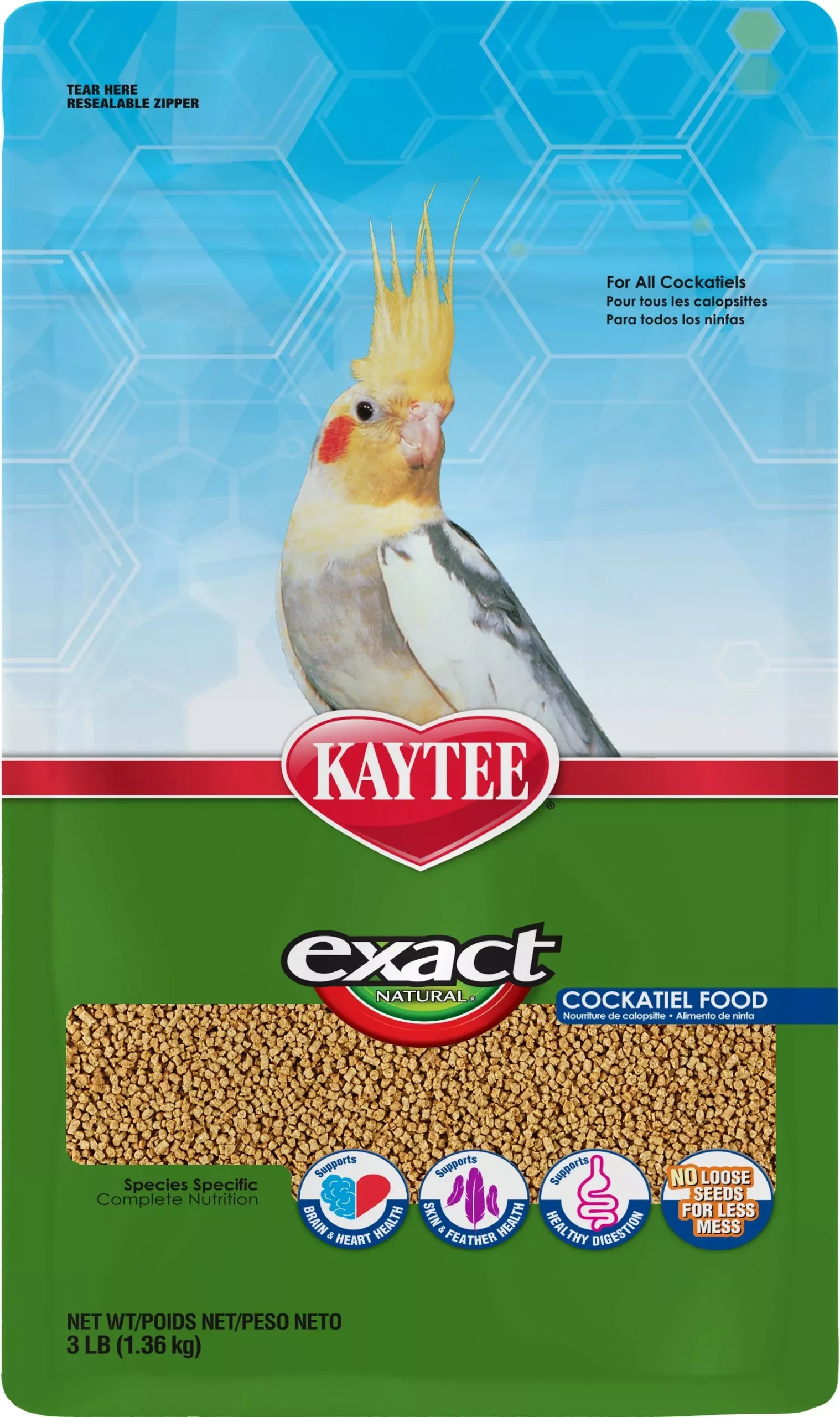 Kaytee Exact Rainbow Cockatiel Food 3 lb