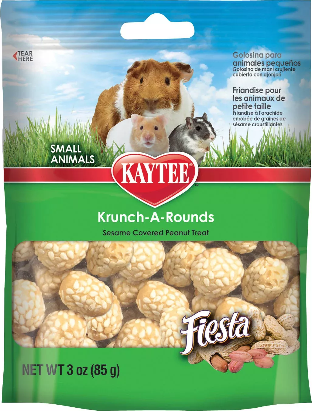 Kaytee Fiesta Krunch-A-Rounds Peanut Treat 2 oz