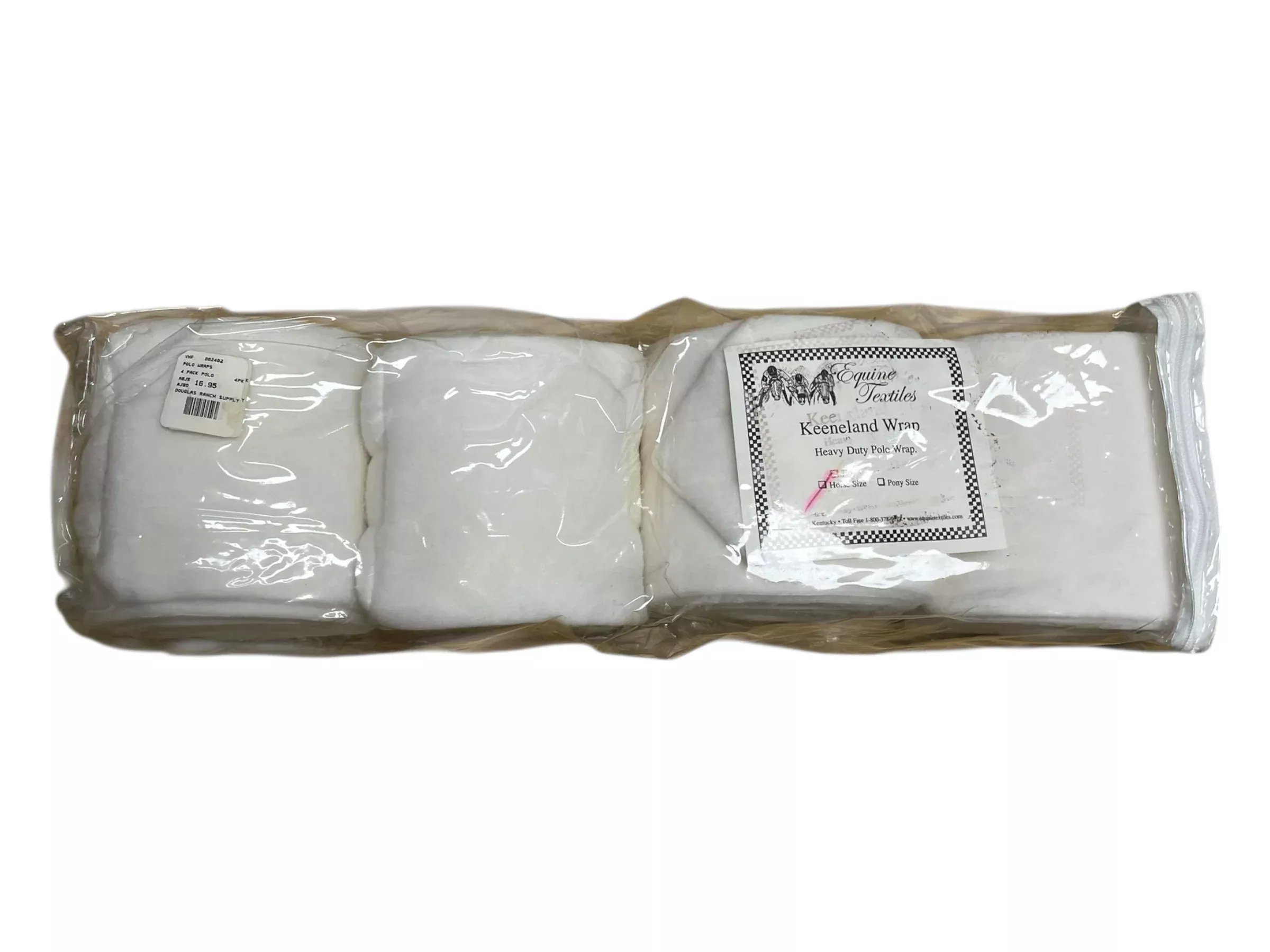 Keeneland Polos *Set Of 4* - White - Horse Size - USED