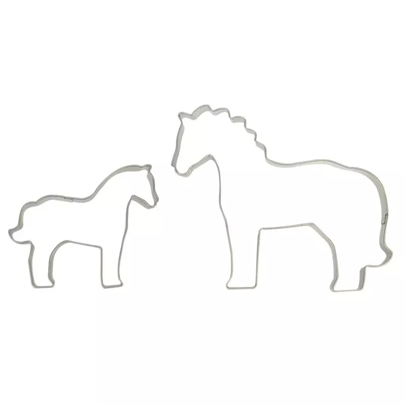 Kelley Mare & Foal Gingerbread Stable Cookie Cutter Set