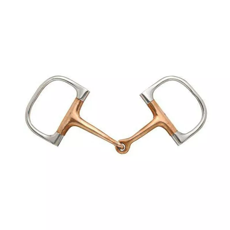 Kelly Silver Star Copper Mouth Barrel D Ring Snaffle