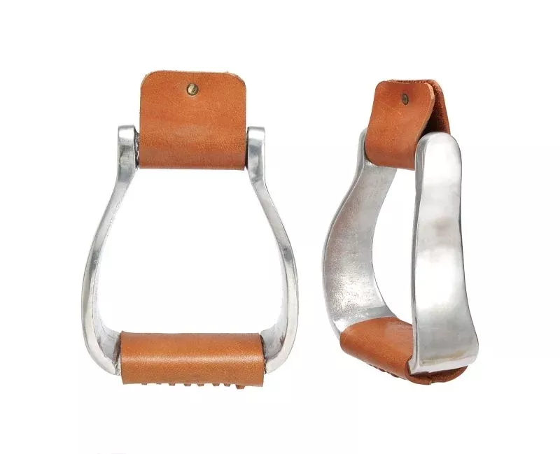 Kelly Silver Star Curved Aluminum Stirrup Irons