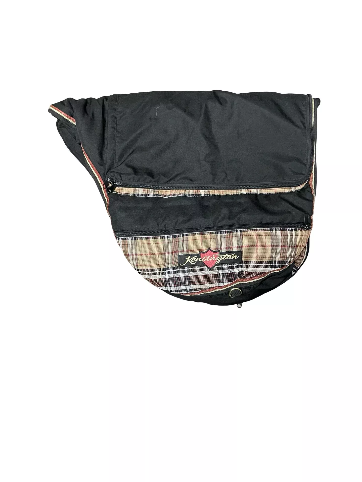 Kensington Saddle Carrier - Black/Tan Plaid - USED