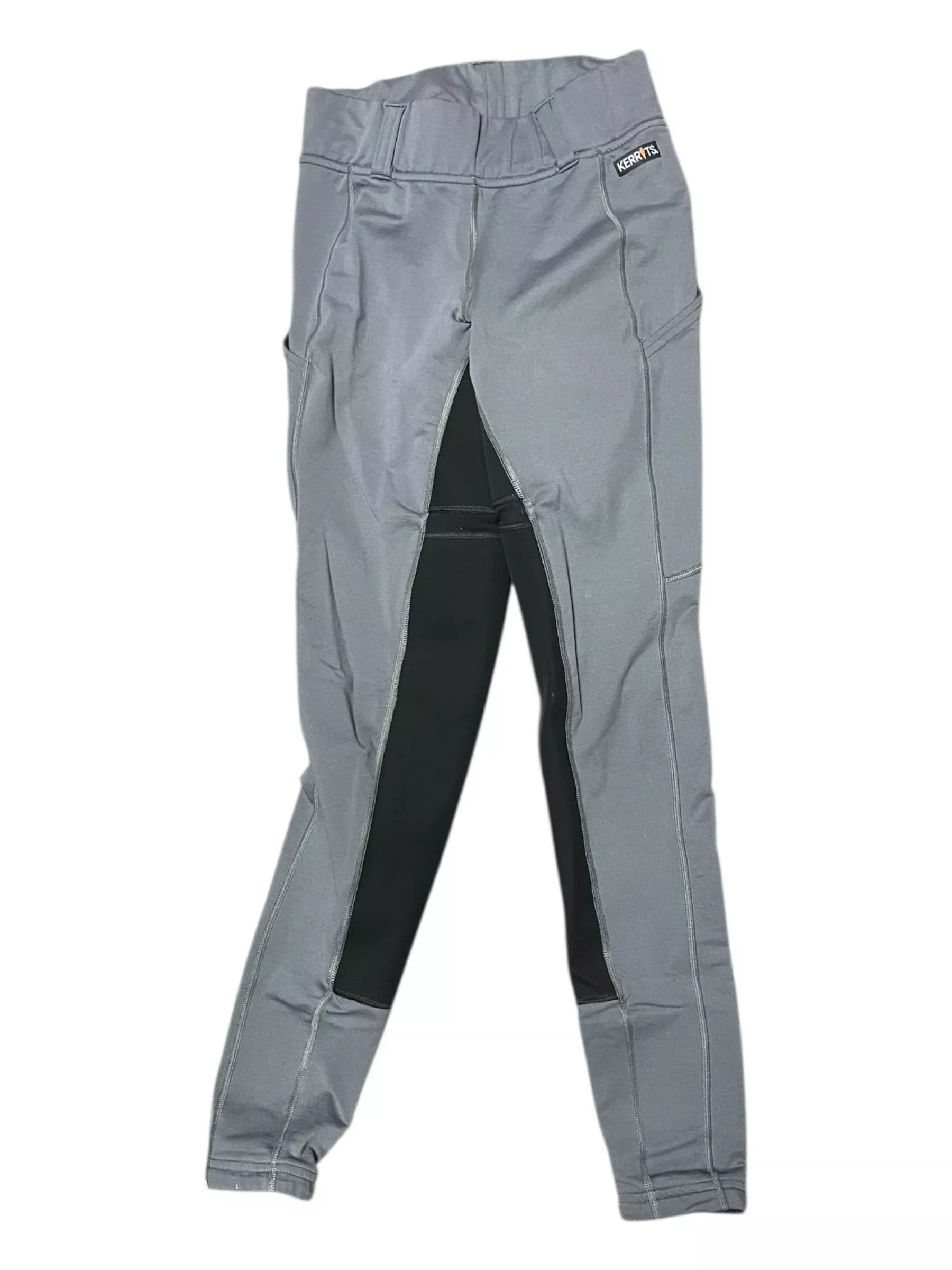 Kerrits Light Fleece Lined FS Tight - Gray/Black - S - USED