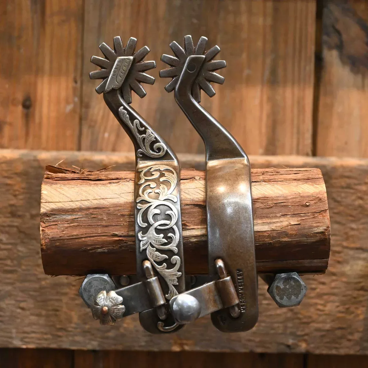 Kerry Kelley Silver Mounted 12pt. Spurs
