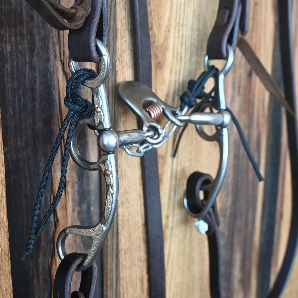 Kerry Kelley Silver Mounted 50 Floating Spoon Bridle Rig w/Prickly S Leather