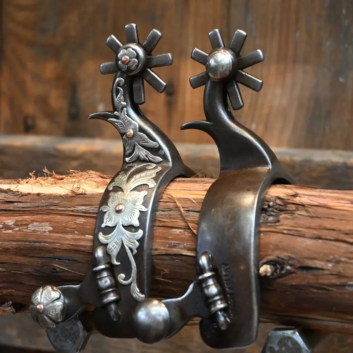 Kerry Kelley Silver Mounted 8pt. Spurs