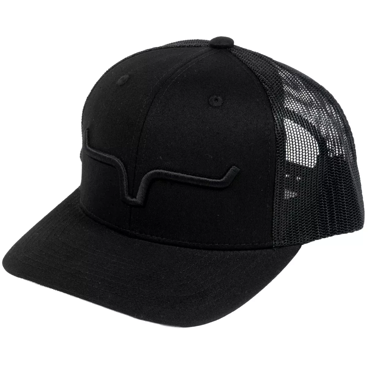 Kimes Ranch Weekly Trucker Cap - Black/Black
