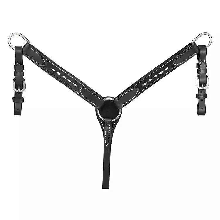 King Series Buckstitch Suede Mini Breast Collar