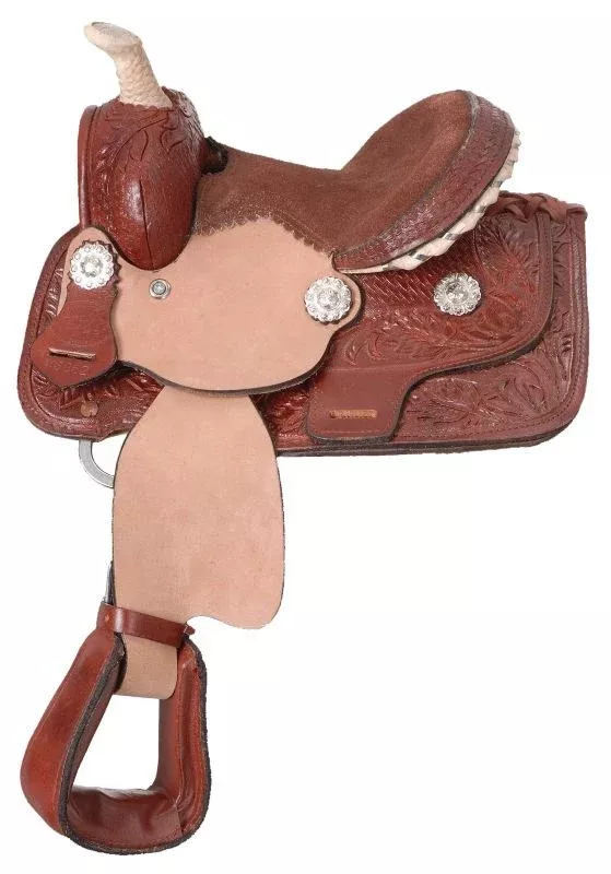 King Series Miniature Carved Barrel Saddle