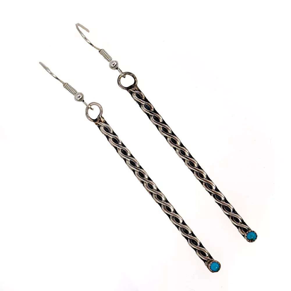 Kingman Turquoise Drop Earrings