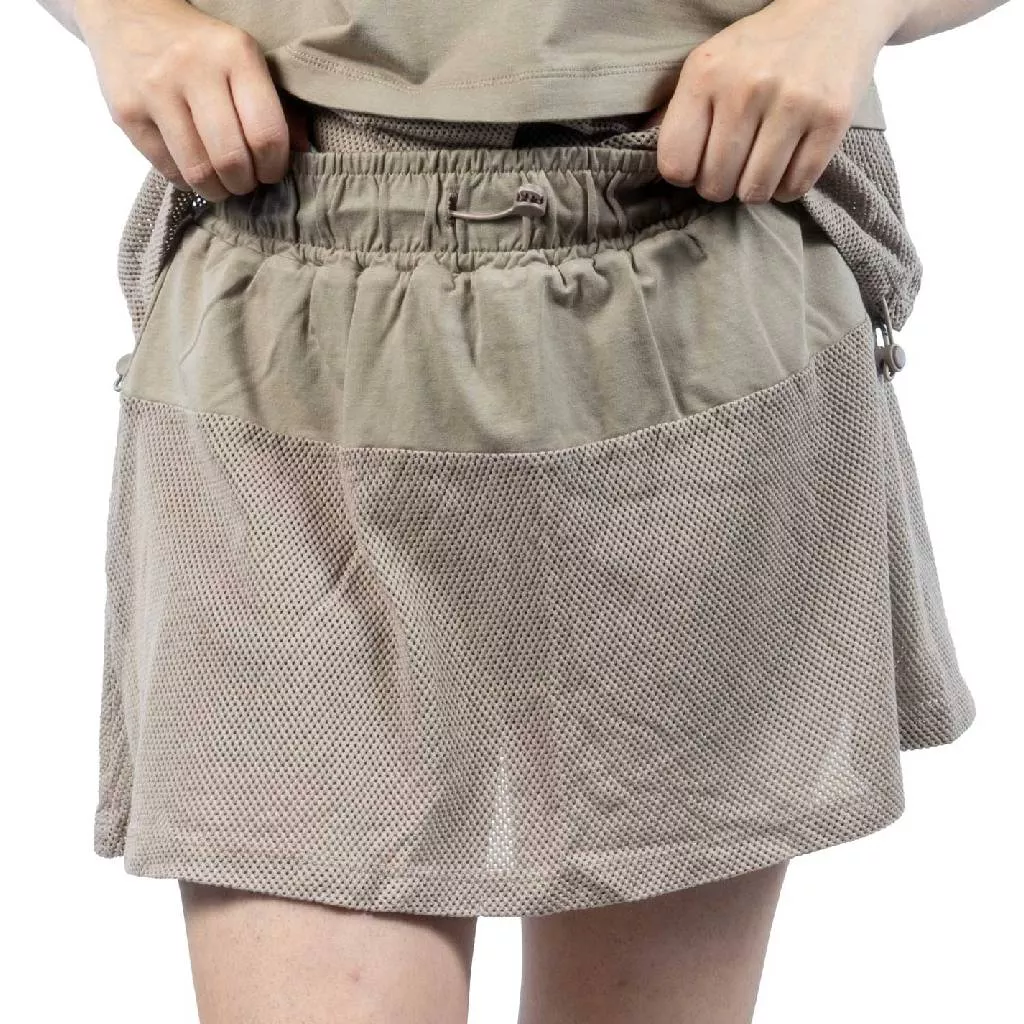 Knit Mesh Stone Skort
