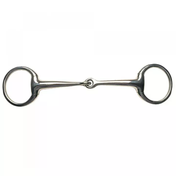 Korsteel Stainless Steel Jointed Eggbutt Bradoon Snaffle Bit