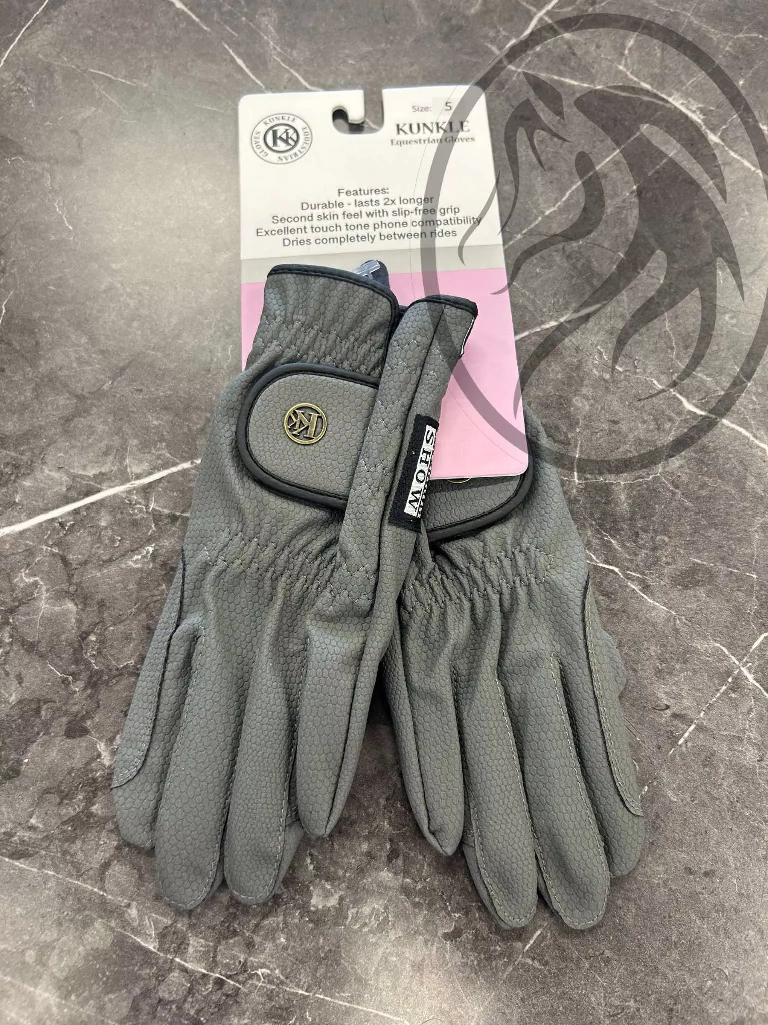 Kunkle Premium Show Glove - Asher Grey