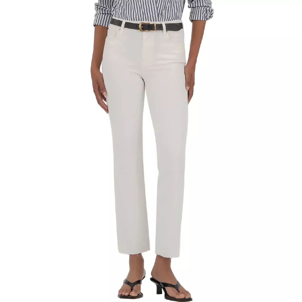 Kut Kelsey High Rise Ankle Flare Raw Hem Jean