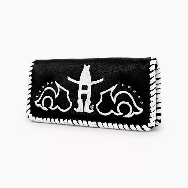 Laurel Midnight Rodeo Black Genuine Leather Wallet