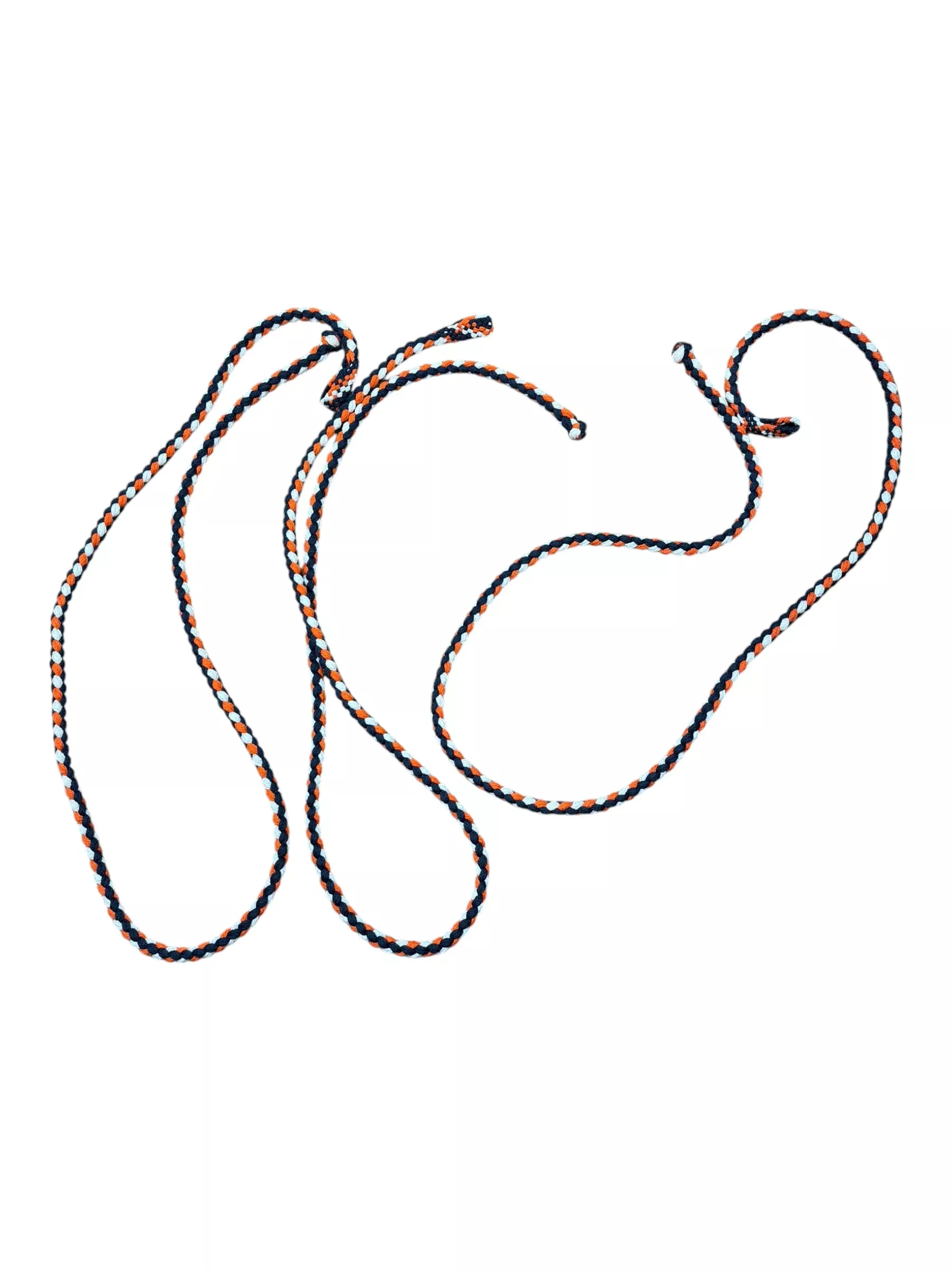 Lead Ropes (No Snaps) *Lot Of 3* - Navy/Orange/White - USED