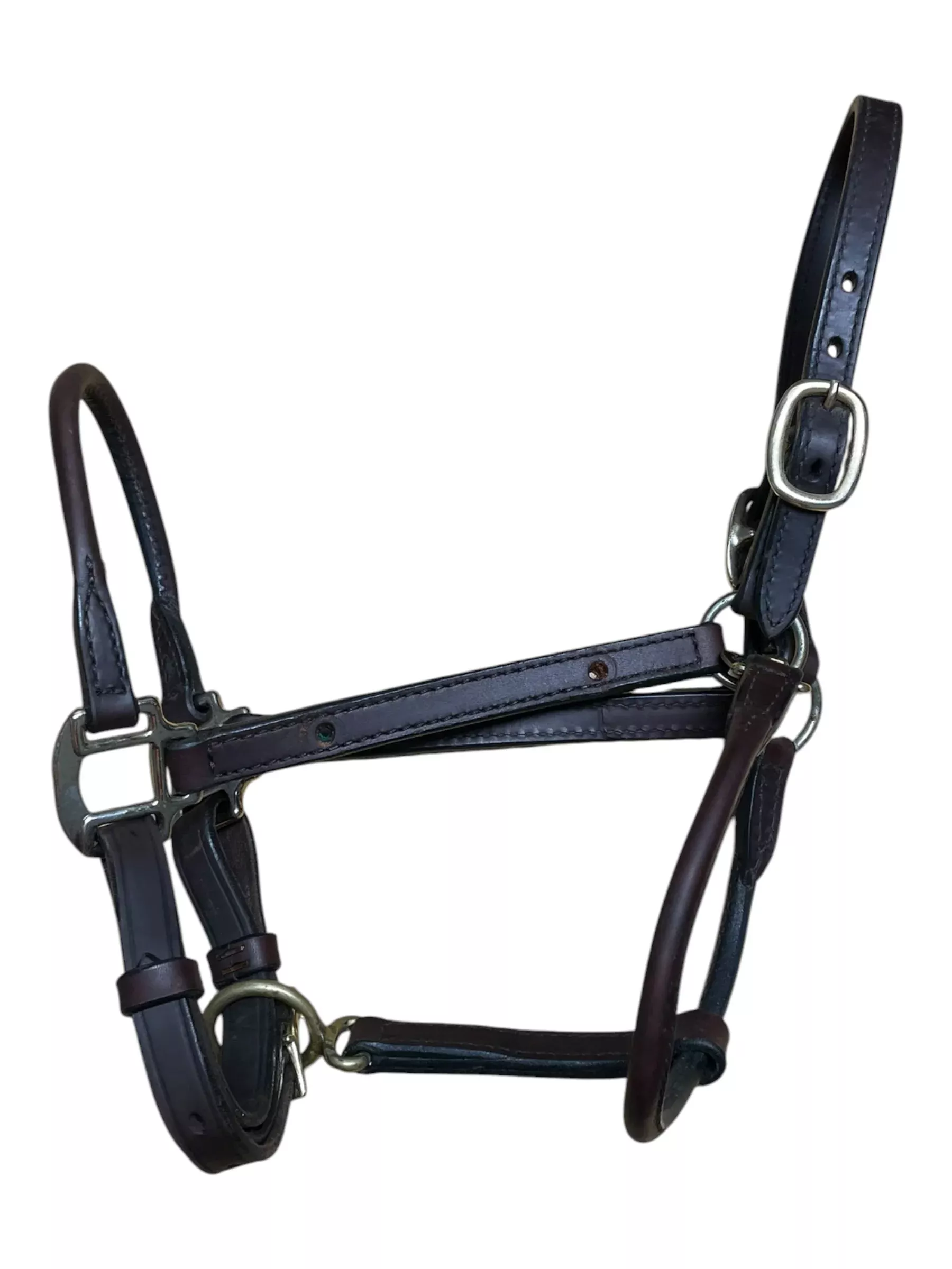 Leather Halter - Brown/Brass - Est. F/S - USED