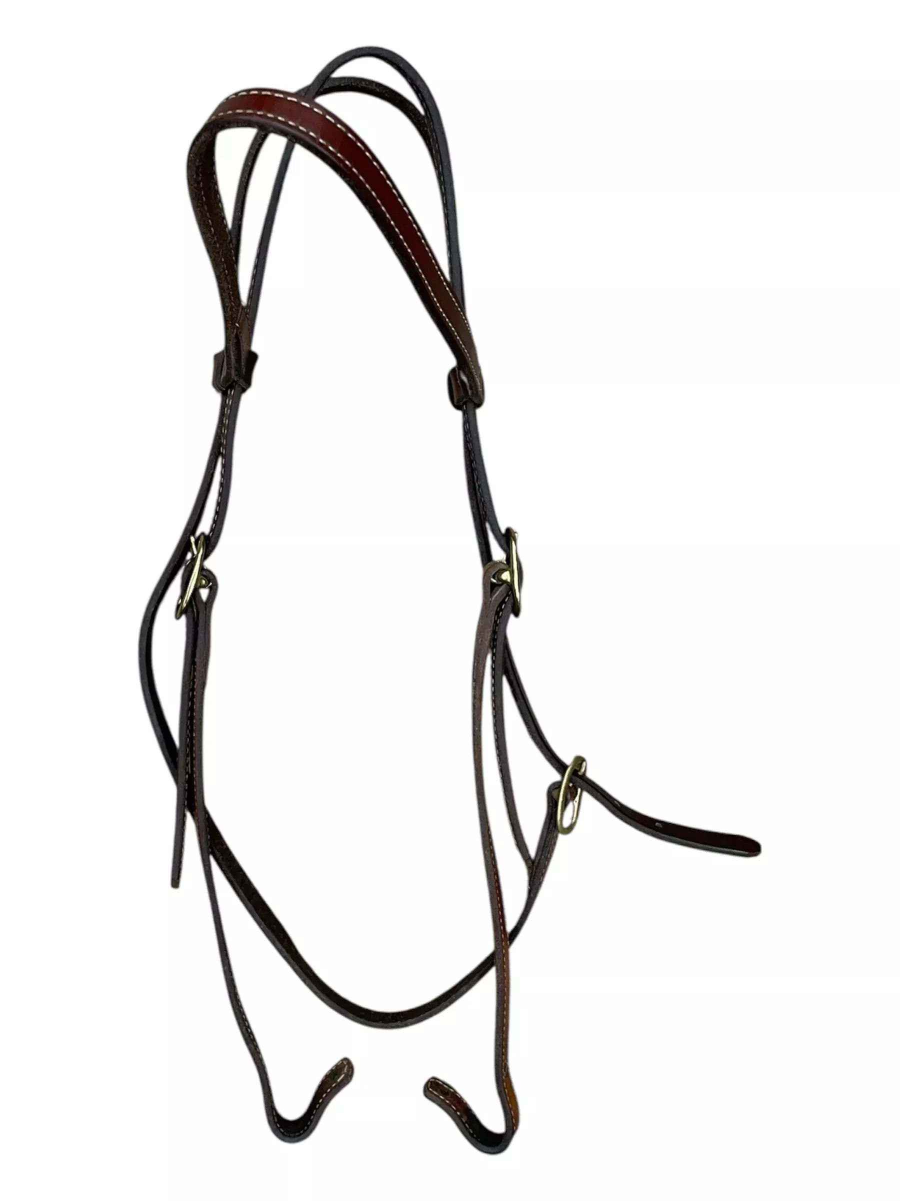 Leather Headstall - Brown - Est. O/S - USED