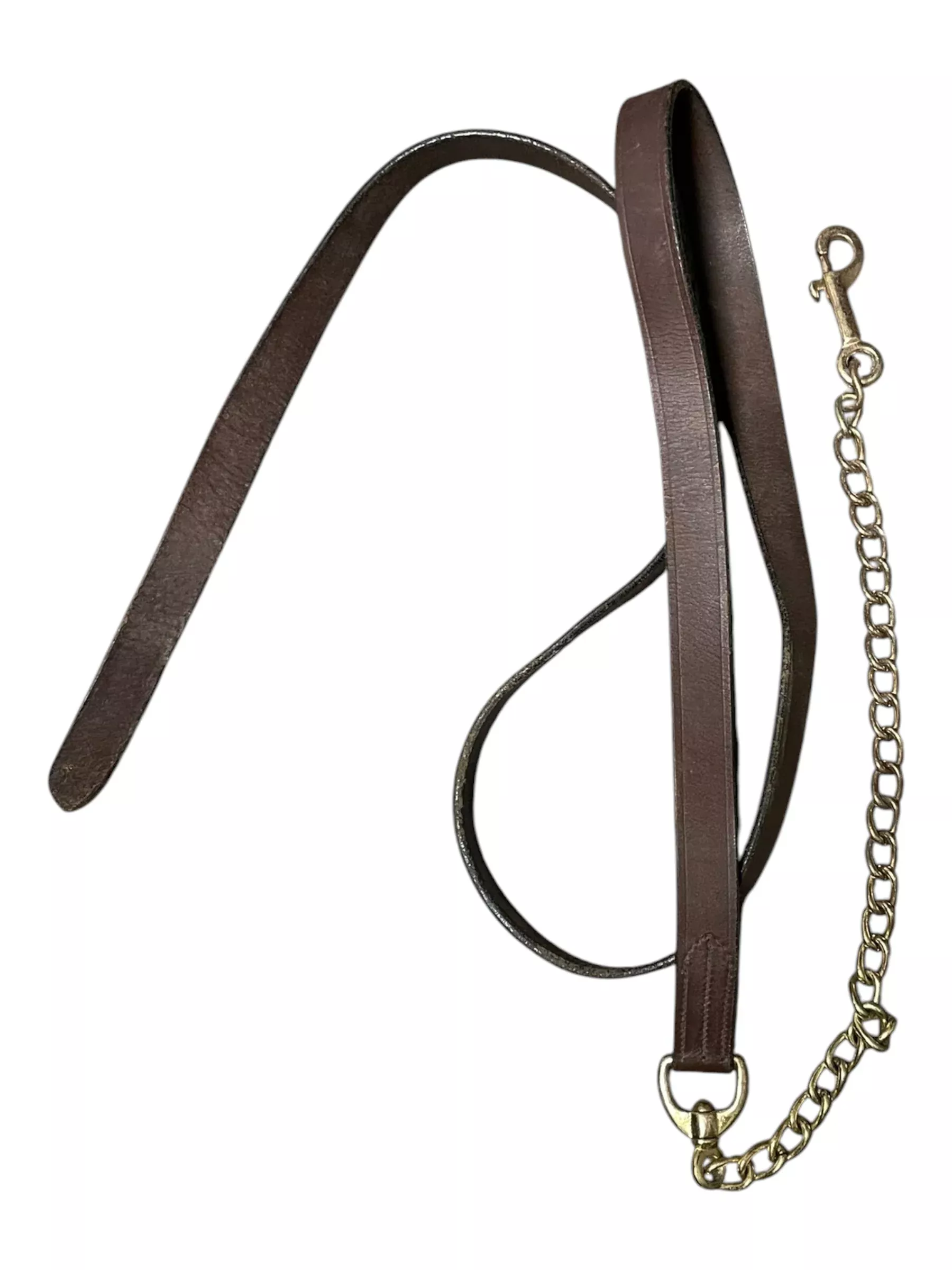Leather Lead - Brown - Approx 8' - USED
