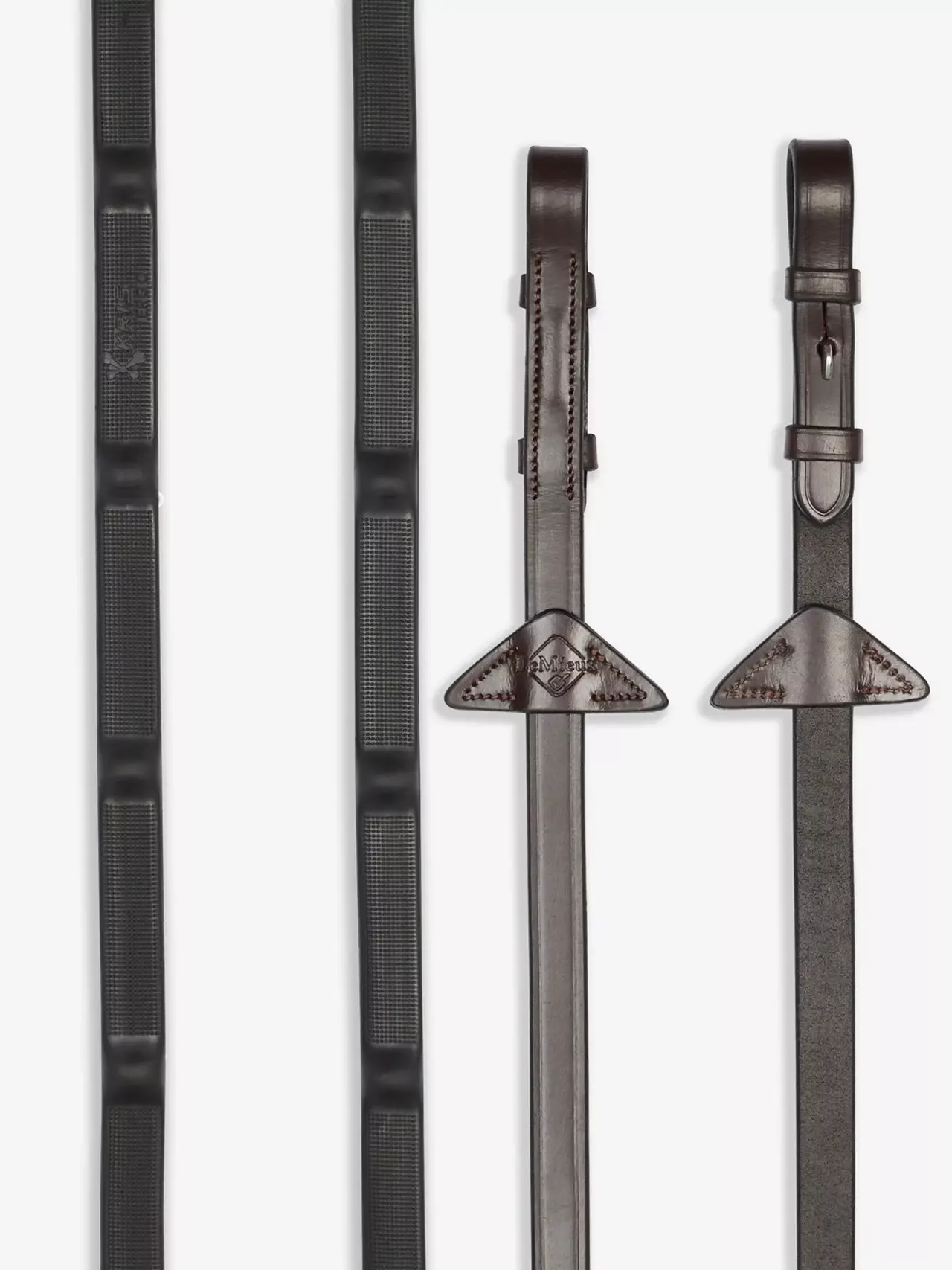 Lemieux Ergo Grip Rubber Reins Havana