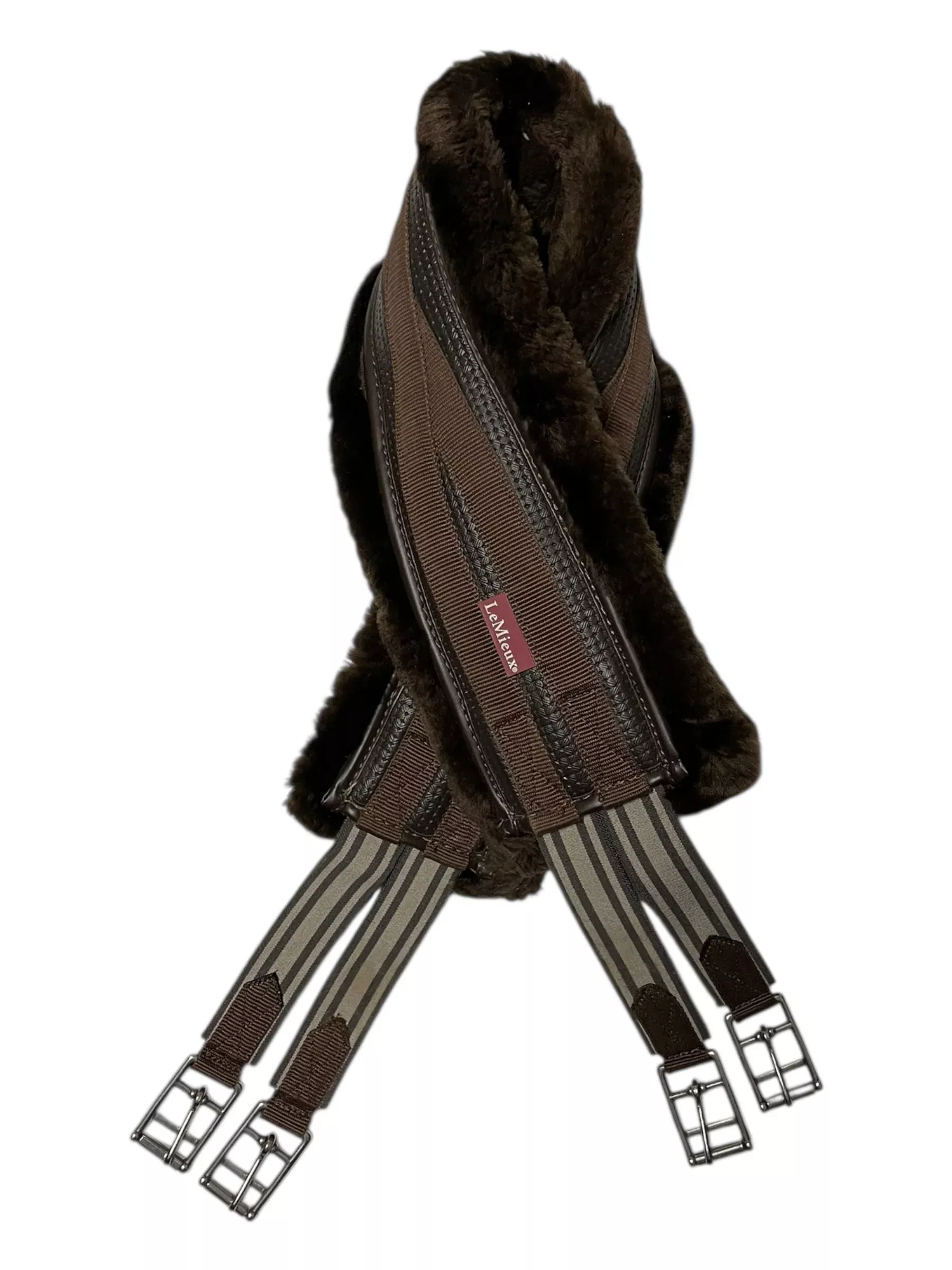 LeMieux Fleece Lined Girth - Brown - 52" - USED