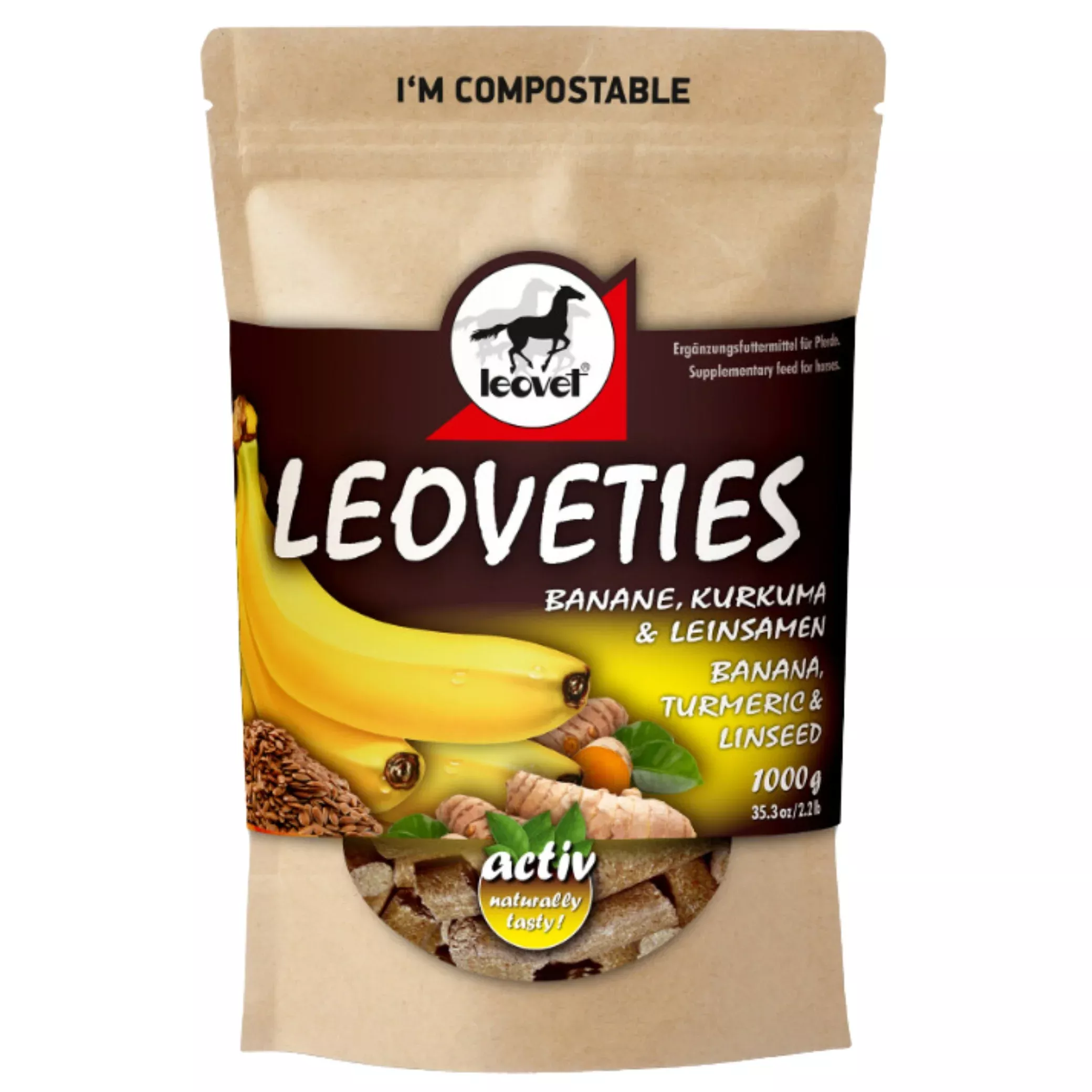 Leoveties Banana Tumeric Linseed Treats