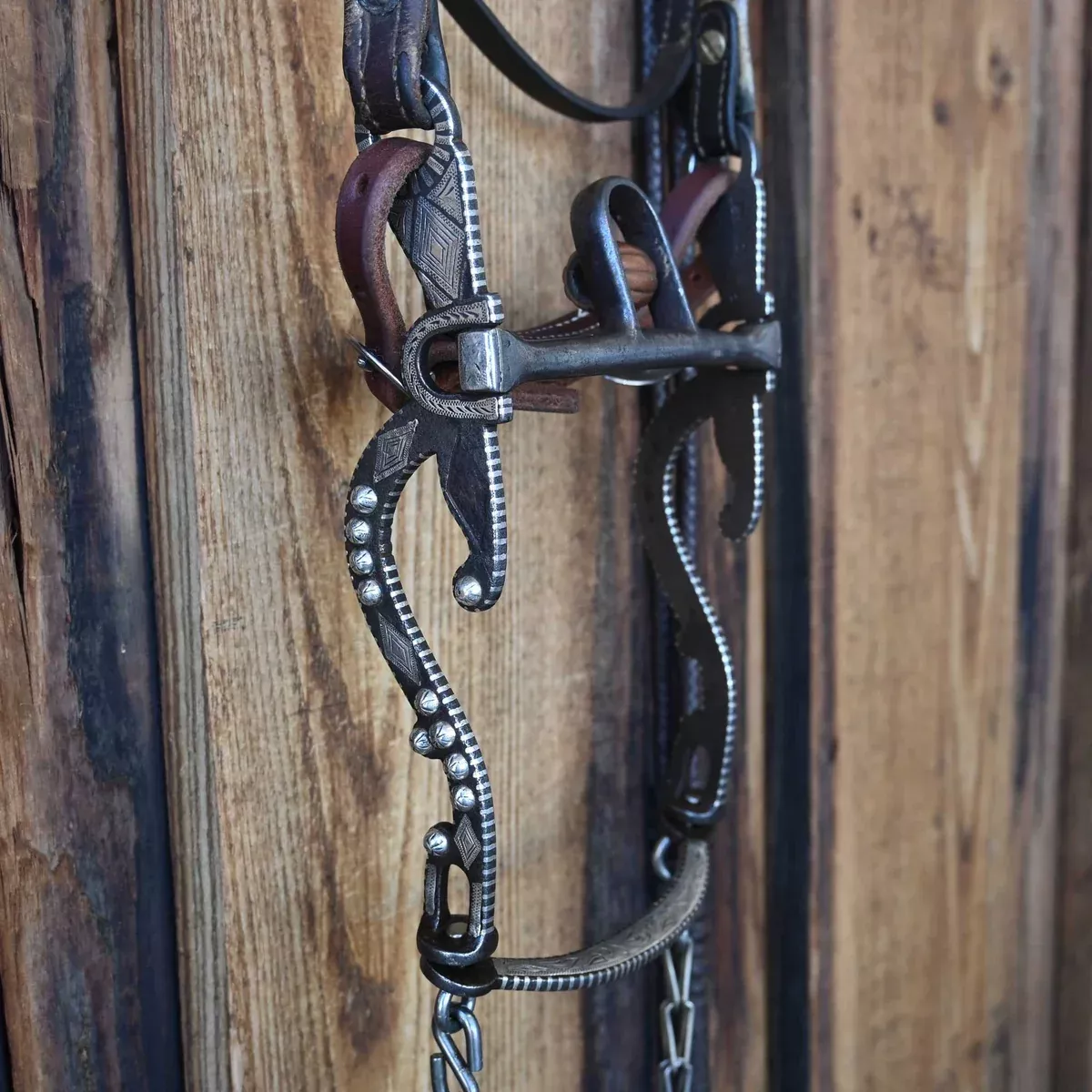 Les Vogt Solid Port Bridle Rig w/Browband Headstall