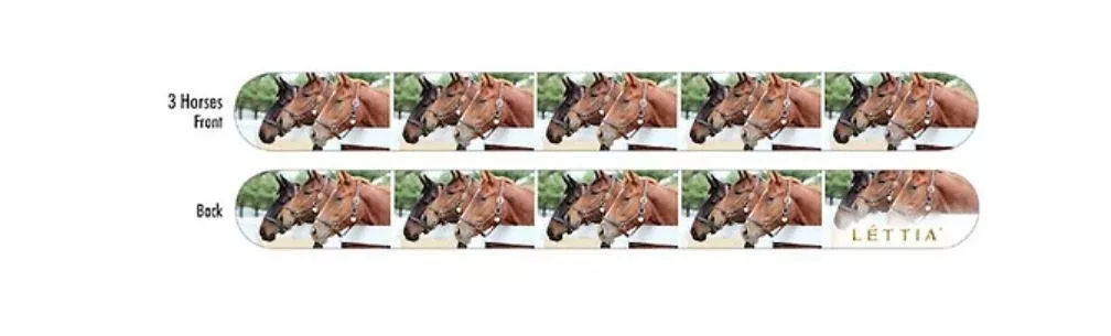Lettia 3 Horses Emery Board