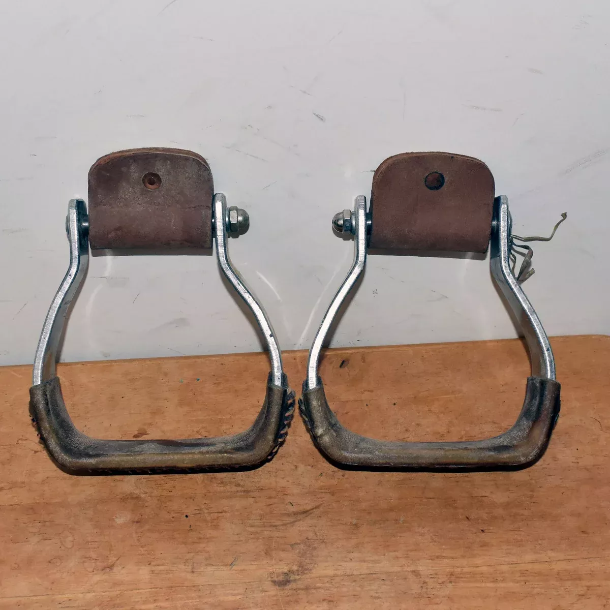 Lightly Used 2" Roo-Hide Saddlery Stirrups