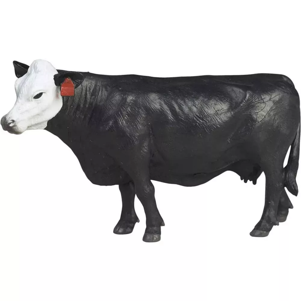 Little Buster Black Baldy Cow Figure
