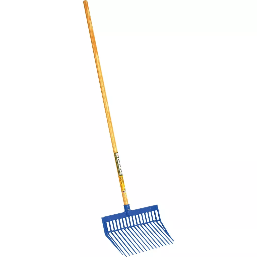 Little Giant Plastic Durafork, 13 x 15 in, 18 Tines, Blue