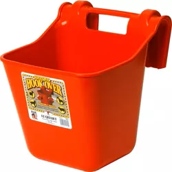 Little Giant Plastic Hook-Over Feeder, 12 qt – Red