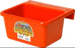 Little Giant Plastic Hook-Over Mini Feeder, 6 qt, Red